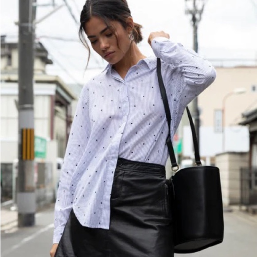 RAILS Taylor Flocked in Moons and Stars Button Down Shirt